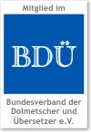 Mitglied im Bundesverband der Dolmetscher und bersetzer e.V.